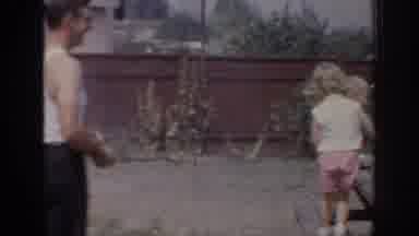 Oklahoma USA (1967): Family In The Backyard Getting Ready To Eat Whatever On The
