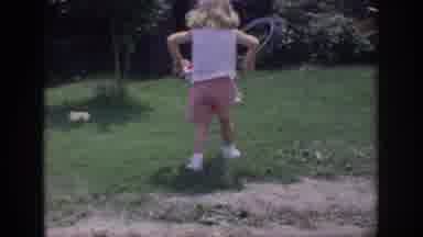Oklahoma USA (1967): Old Family Footage Playing In Backyard Children Kicking Ball