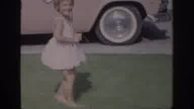 Oklahoma USA (1967): Child Dancing On The Lawn On A Beautiful Sunny Day Next To