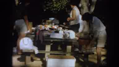 Oklahoma USA (1967): Four Women Prepare For Backyard Cookout