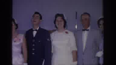 Oklahoma USA (1967): Happy Soldier And Guests Lined Up At Evening Social Gathering