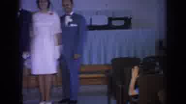 Oklahoma USA (1967): Couple Celebrate Wedding Accompanied By A Military Man And