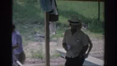 Oklahoma USA (1967): Men And Women Dressed For Swimming Standing Near A Creek