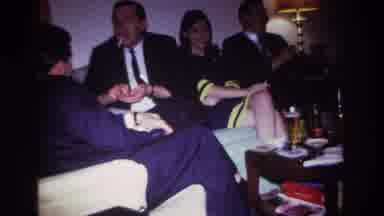 Rockaway Beach New York USA (1967): Late Night Social Gathering Among Friends
