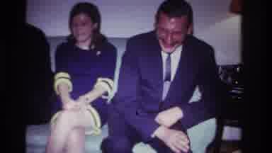 Rockaway Beach New York USA (1967): Formal Man Laughs