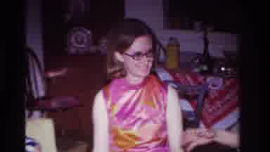Rockaway Beach New York USA (1967): Women Chatting At Social Gathering With Man
