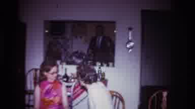Rockaway Beach New York USA (1967): Man Blushes As Mother Dishes All His Most