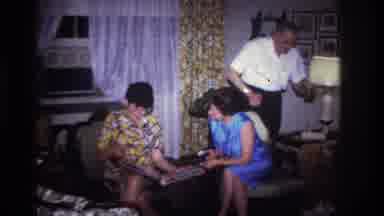 Rockaway Beach New York USA (1967): People Socializing At Home, Women With Photo