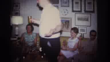 Rockaway Beach New York USA (1967): Happy Family Reunion In The Living Room