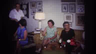 Rockaway Beach New York USA (1967): Several People Together For A Party Or