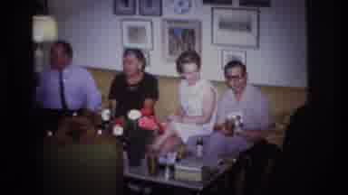 Rockaway Beach New York USA (1967): People Drinking On A Couch