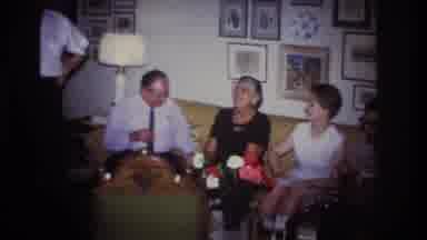 Rockaway Beach New York USA (1967): Friends And Family Gather In The Home For A