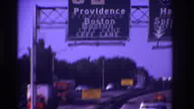 Rockaway Beach New York USA (1967): Passenger In Automobile, Videotaping Sign On