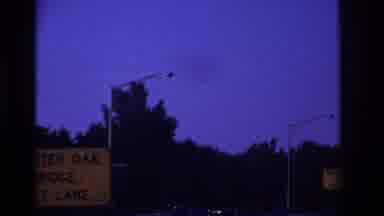 Rockaway Beach New York USA (1967): Short Nighttime Highway Drive Point Of View