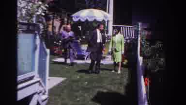 Rockaway Beach New York USA (1967): Outdoor Wedding On A Sunny Day