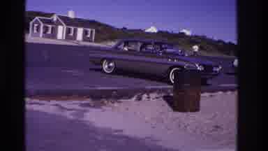Rockaway Beach New York USA (1967): There Are Two Man In The Car Driving Down The