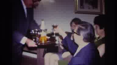 Rockaway Beach New York USA (1967): Woman Drink In An Old House Served By An Old