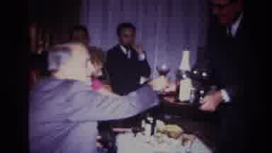 Rockaway Beach New York USA (1967): The Butler Is Serving Drinks At The Party