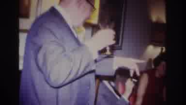 Rockaway Beach New York USA (1967): Man Tasting White Wine