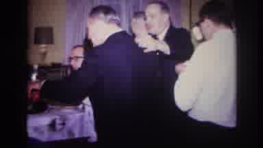 Rockaway Beach New York USA (1967): Cheerful Gathering Of Friends Celebrating The