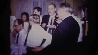 Rockaway Beach New York USA (1967): Grandpa Drinking And Celebrating Himself At