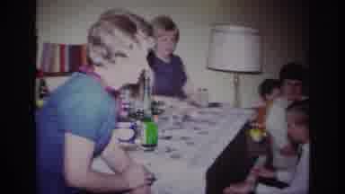 Rockaway Beach New York USA (1967): Young Boy In Shirt And Tie Playing Piano For