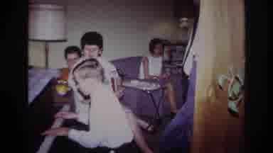 Rockaway Beach New York USA (1967): Small Child Performing On Piano During A