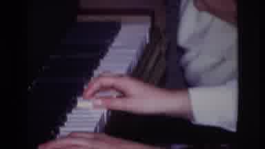 Rockaway Beach New York USA (1967): Family Video Of A Man Playing The Piano With