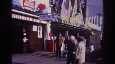 Rockaway Beach New York USA (1967): Adults Wearing Cold Weather Clothing Standing