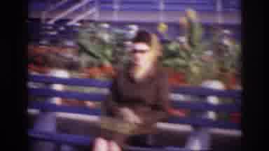 Rockaway Beach New York USA (1967): Lady With Sunglasses And Yellow Scarf On Her