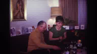 Rockaway Beach New York USA (1967): A Couple Is Having A Good Time Sitting Around