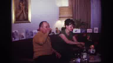 Rockaway Beach New York USA (1967): A Man And Woman Sitting On A Couch One