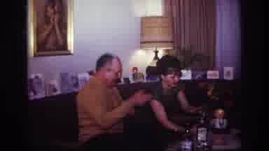 Rockaway Beach New York USA (1967): Man And Woman Enjoying Drinks Around The