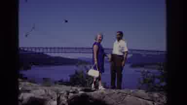 Ocean City New Jersey USA (1968): Middle Class Couple Visiting Golden Gate Bridge