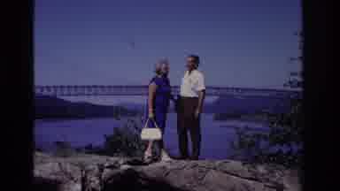 Ocean City New Jersey USA (1968): Two Friendly People Talking On A Cliff With A