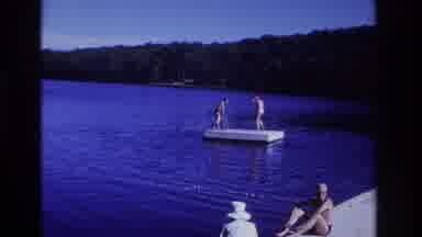 Ocean City New Jersey USA (1968): People Have Just Climbed Onto A Dock And One