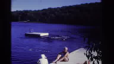 Ocean City New Jersey USA (1968): People Swimming In The River