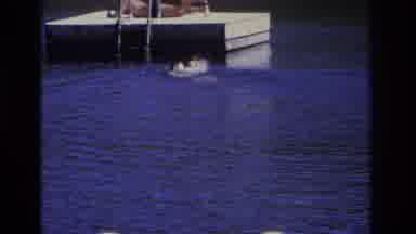 Ocean City New Jersey USA (1968): Young Boy Swims Fast