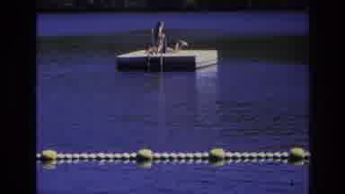 Ocean City New Jersey USA (1968): Person Throwing Head To The River