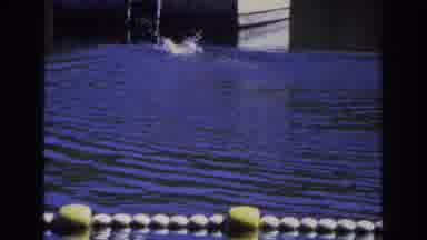 Ocean City New Jersey USA (1968): Man Swimming For His Life