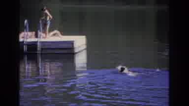 Ocean City New Jersey USA (1968): Person Swimming In The River