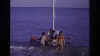 Ocean City New Jersey USA (1968): Old Footage Of A Family Taking A Small Boat Out