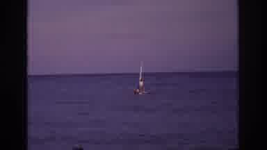 Ocean City New Jersey USA (1968): Man On A Small Sailboat