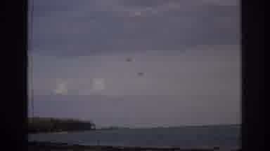 Ocean City New Jersey USA (1968): Over An Ocean With A Plane In The Sky
