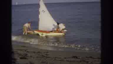 Ocean City New Jersey USA (1968): Attempting To Make It Out To Sea