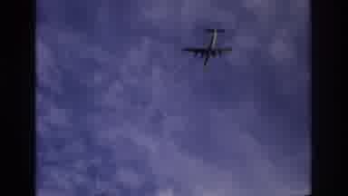 Ocean City New Jersey USA (1968): Airplane Flies Over The Ocean And Sees Two