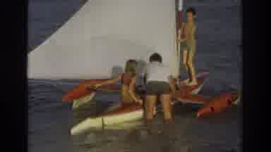 Ocean City New Jersey USA (1968): Learning How To Parasail And Have Fun While