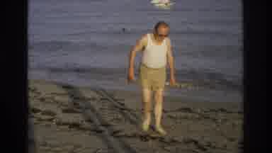 Ocean City New Jersey USA (1968): Older Gentleman Enjoying His Afternoon At The