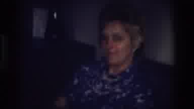 Ocean City New Jersey USA (1968): Old Woman Looking And Laughing At Camera Before