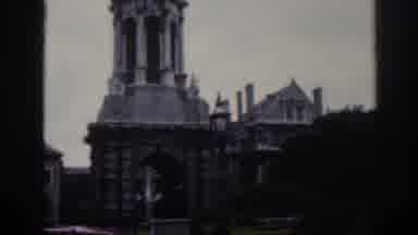 Dublin Ireland (1961): Old Black And White Video Of Architecture Depicting